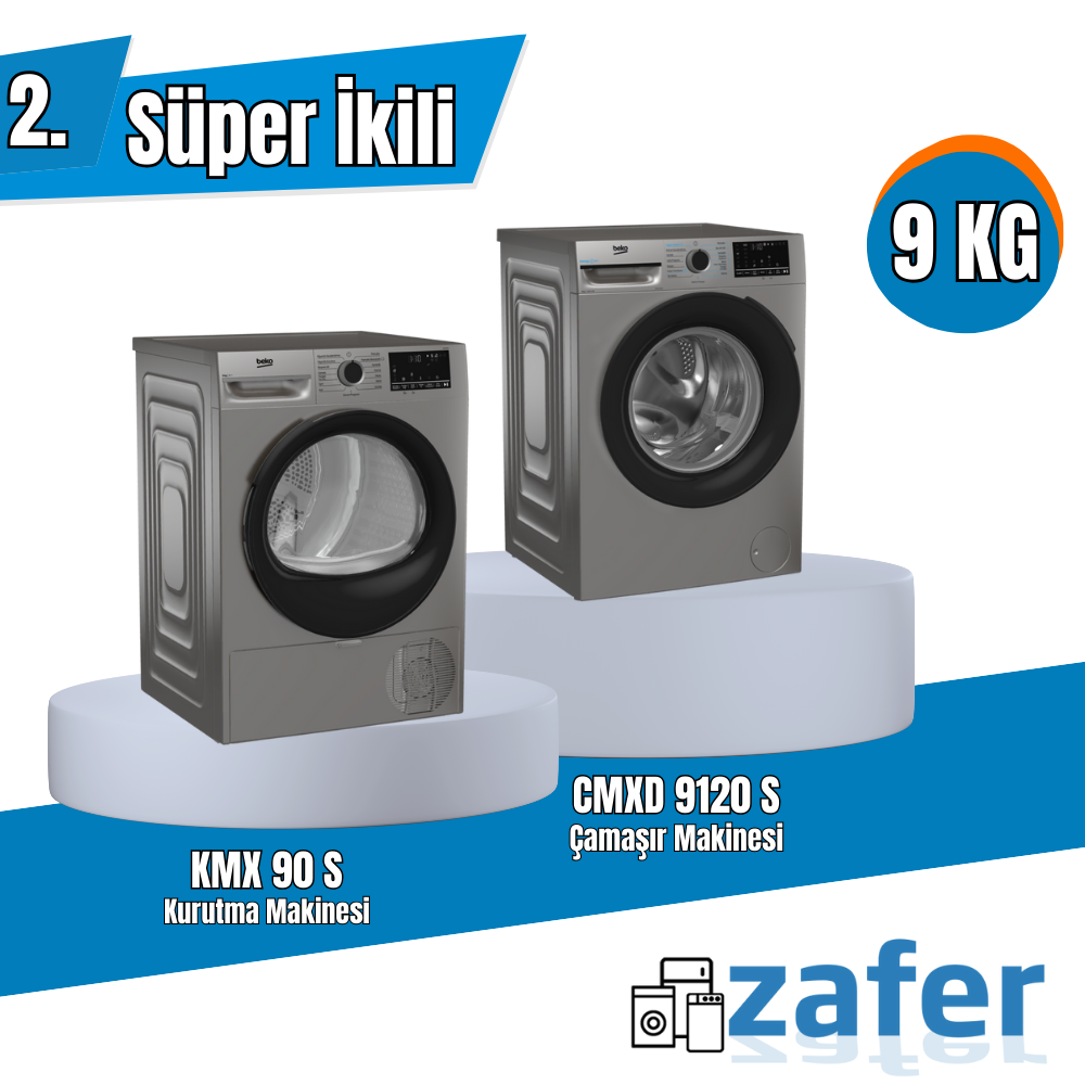 Beko 9 Kg Çamaşır ve Kurutma Makinesi İkili Gri Kampanya – Kaçırılmayacak Fırsat!