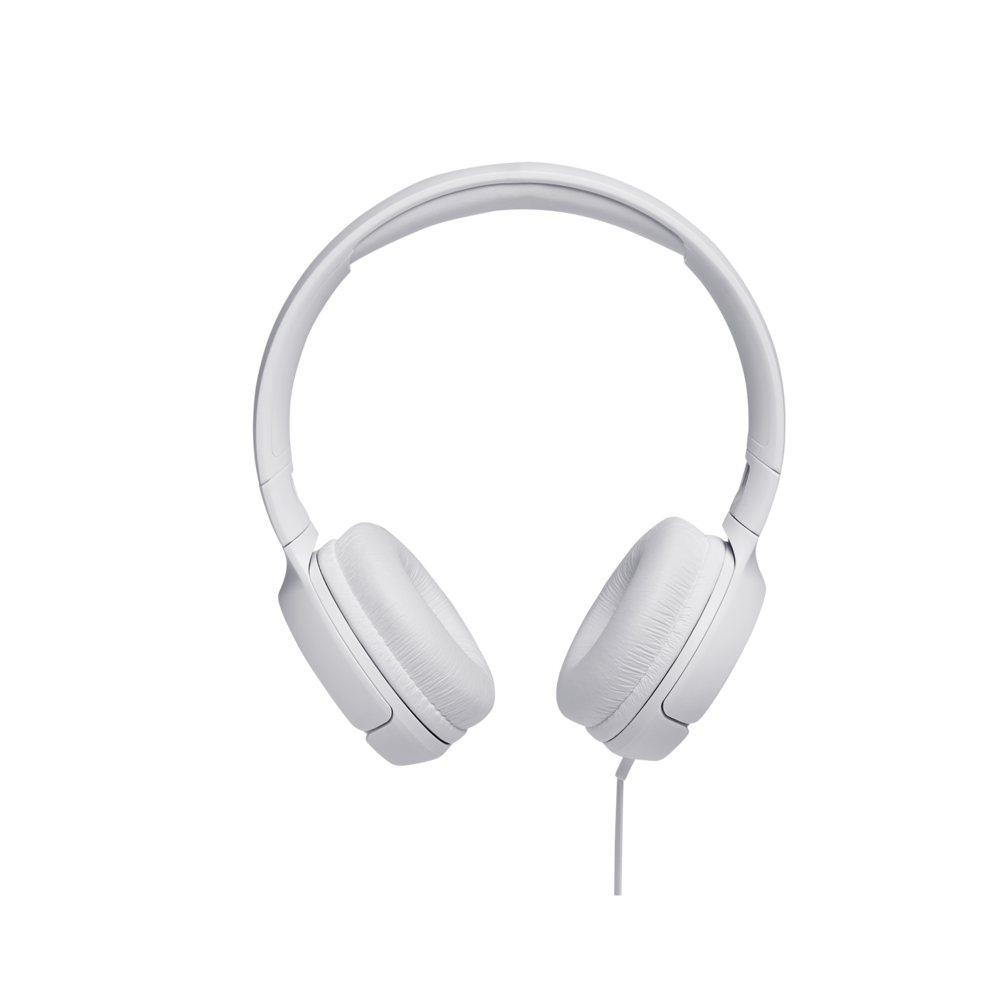 JBL T500 Mikrofonlu Kablolu Kulaküstü Beyaz Kulaklık