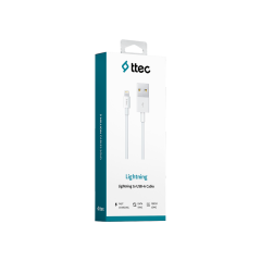 Ttec 2DK7508B iPhone Şarj Kablosu- Beyaz