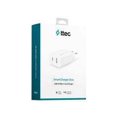 Ttec 2SCS25B Smart Charger Duo USB-C+USB-A